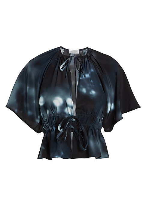 Cosmic Silk Tie Top