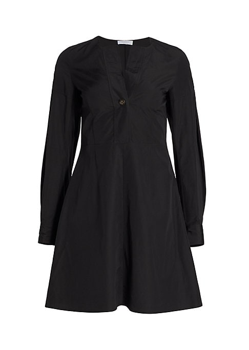 Chic A-Line Poplin Dress