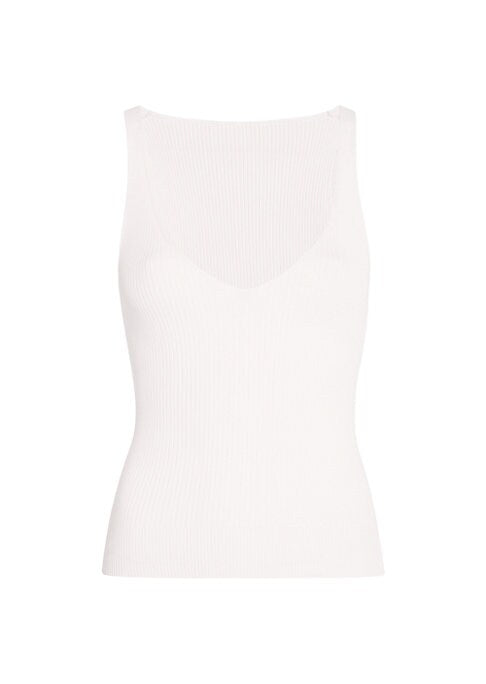 V-Neck Ribbed Tank