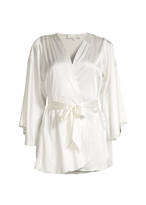 Elegant Silk Wrap Robe