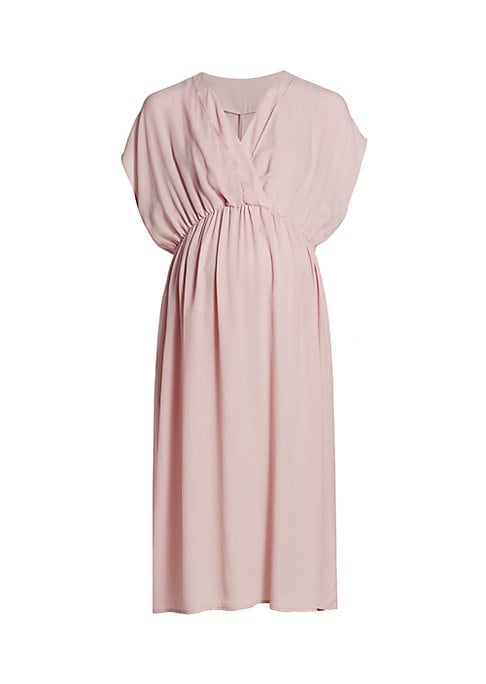 Elegant Maternity Midi Dress