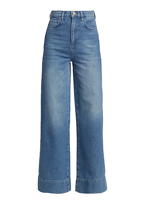 Chic High-Waisted Wide-Leg Jeans