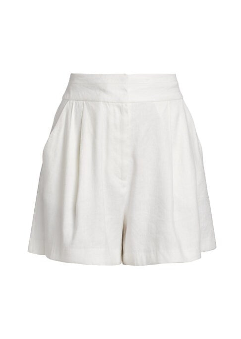 Chic Pleat Wide-Leg Shorts