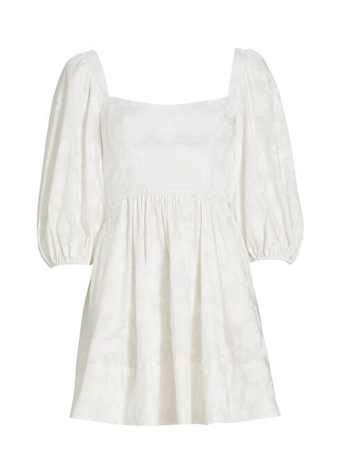 Balloon-Sleeve Charm Dress