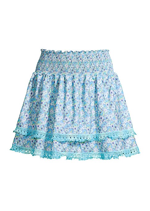 Ruffled Lace Miniskirt