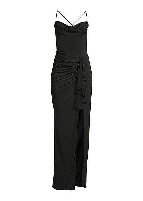Elegant Open-Back Maxi Dress