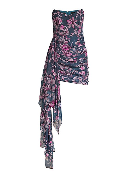 Floral Cascade Minidress