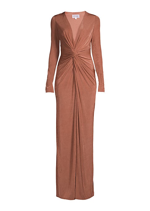 Vivid Cut-Out Evening Gown