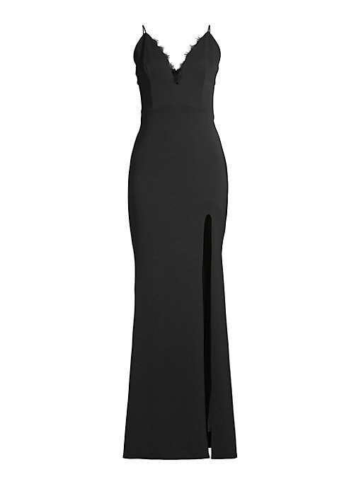 Feathered Elegance Gown