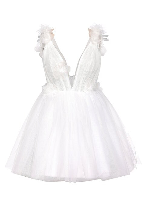 Chic Floral Tulle Dress