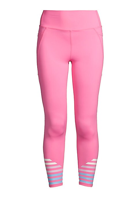 Vibrant Athletic Stripe Leggings
