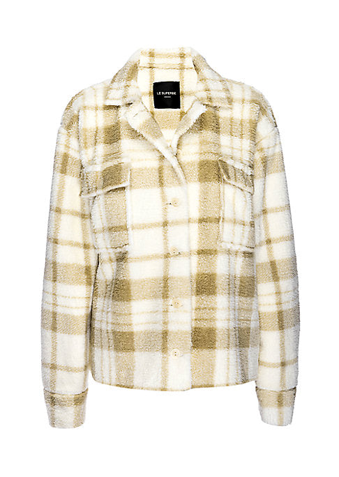 Plaid Fleece Overshirt