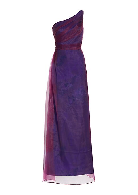 Floral Organza Evening Dress