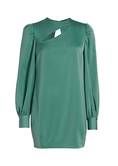 Satin Keyhole Minidress