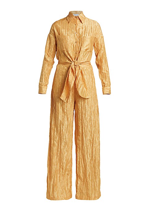 Chic Taffeta Utility Jumpsuit