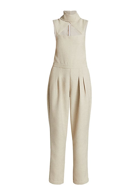 Chic Turtleneck Cutout Jumpsuit