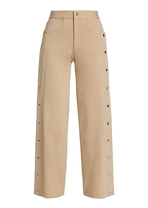 Snapped Wide-Leg Joggers