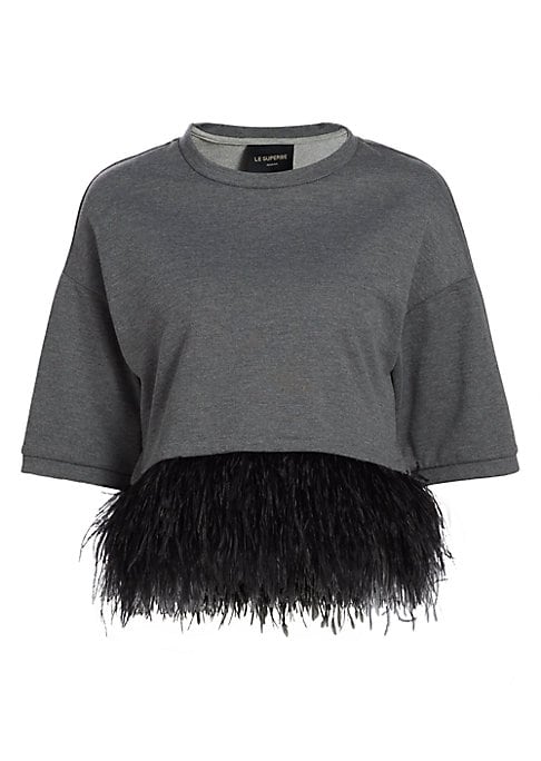 Feathered Elegance Top