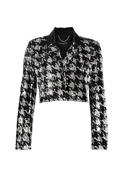 Glam Houndstooth Jacket