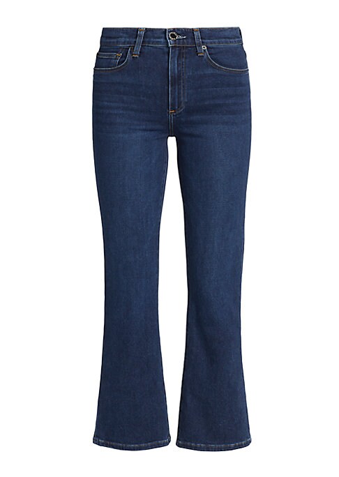 Cropped Flare Denim Pants