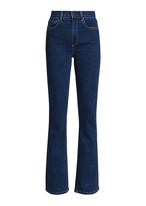 Flare Slit Denim Trousers