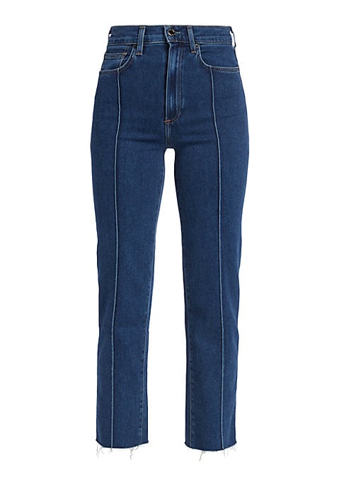 Pintuck Pleat Denim Trousers