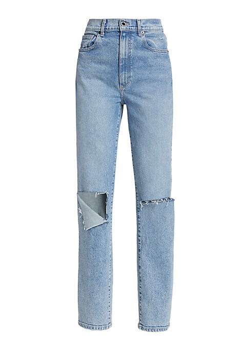 Distressed High-Rise Jeans