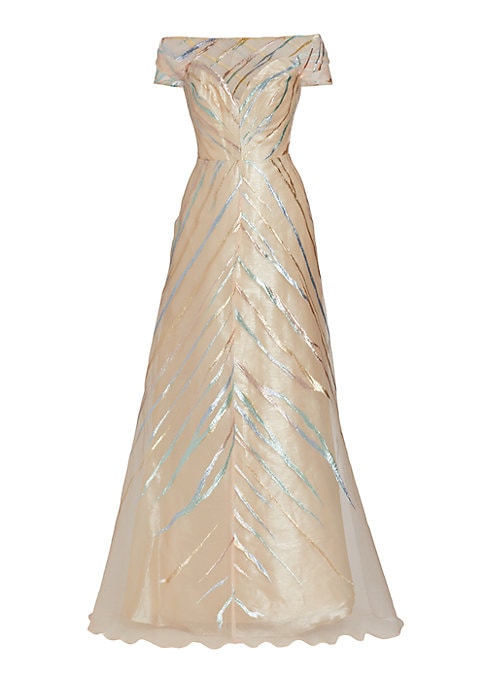 Elegant Off-Shoulder Gown
