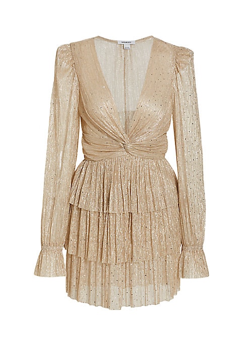 Glamour Plissé Mini Dress