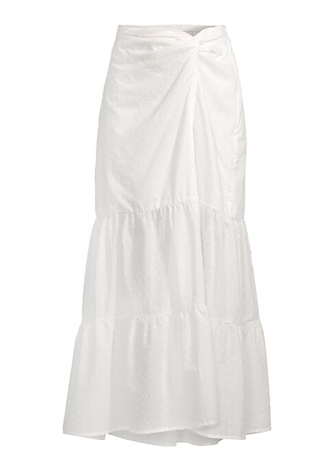 Chic Tiered Cotton Skirt