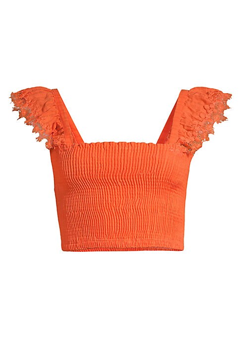 Lace Ruffle Charm Top