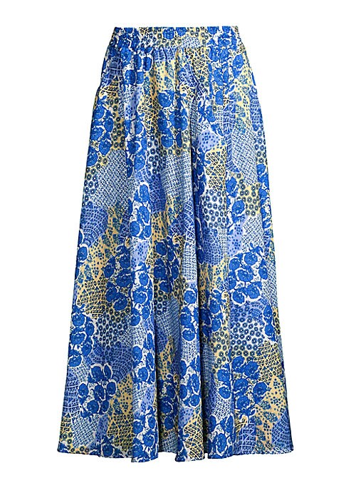 Vibrant Print Maxi Skirt