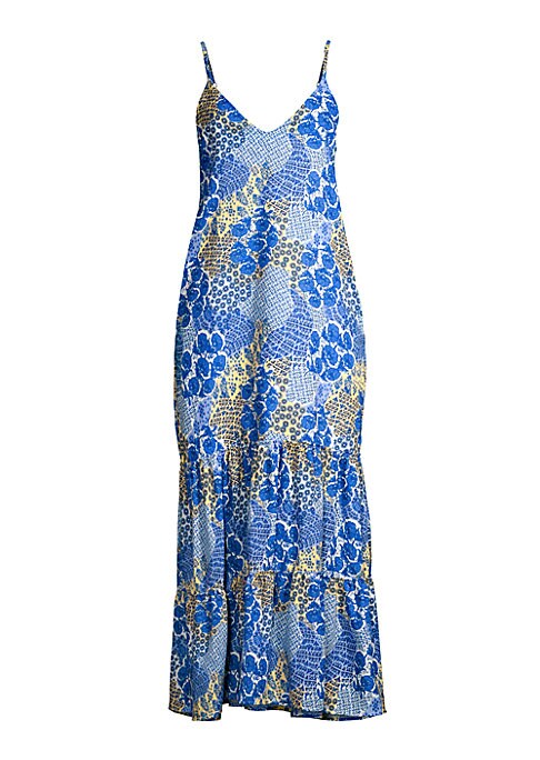 Floral V-Back Midi Dress