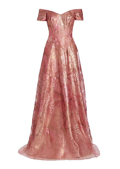 Glistening A-Line Evening Dress