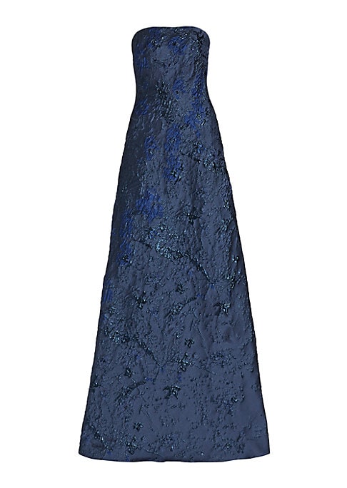 Elegant Brocade Evening Dress