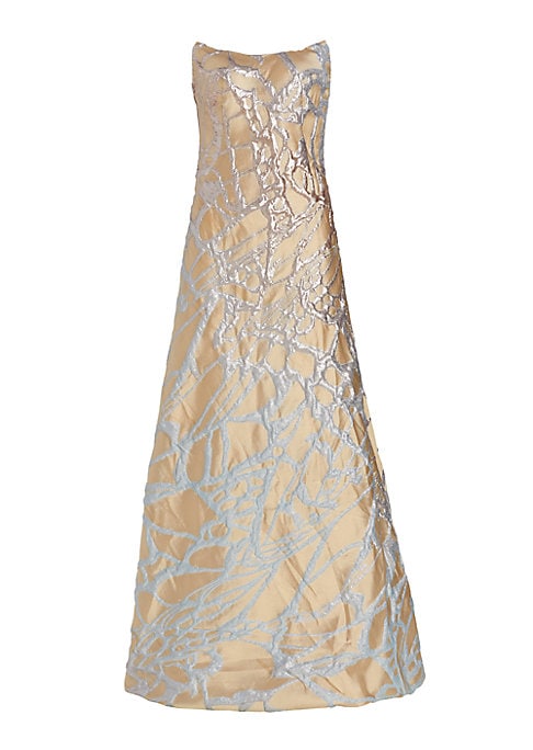 Glistening Strapless Elegance