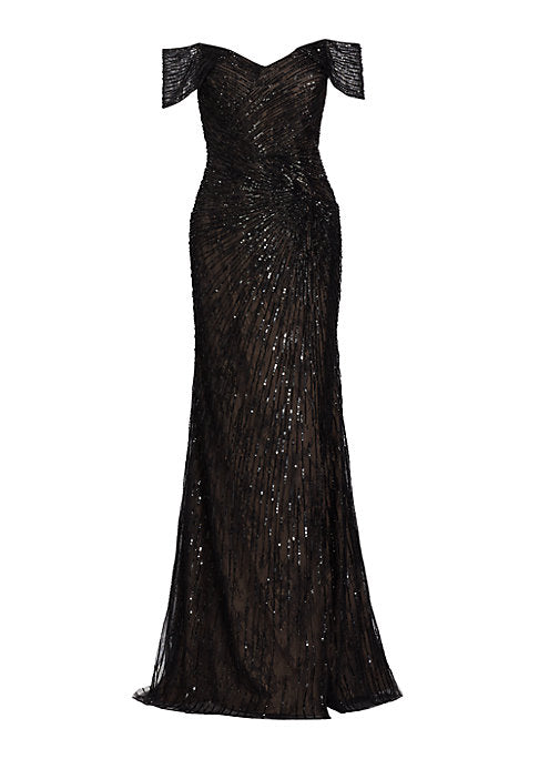 Glamorous Sequin Evening Dress