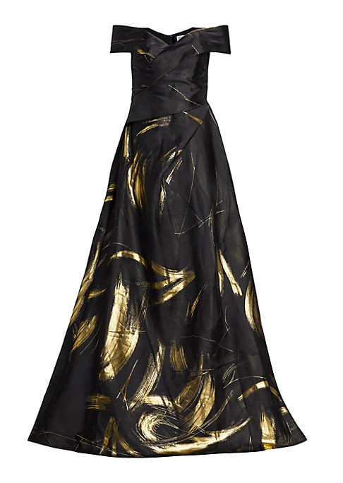Elegant Floral Evening Gown