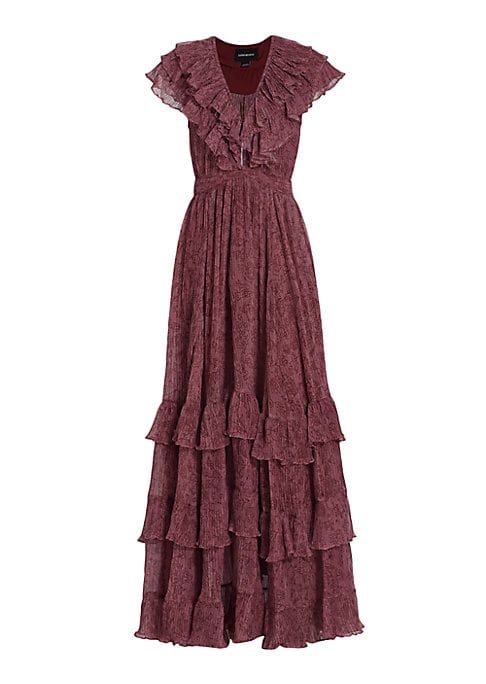 Floral Ruffle Maxi Dress