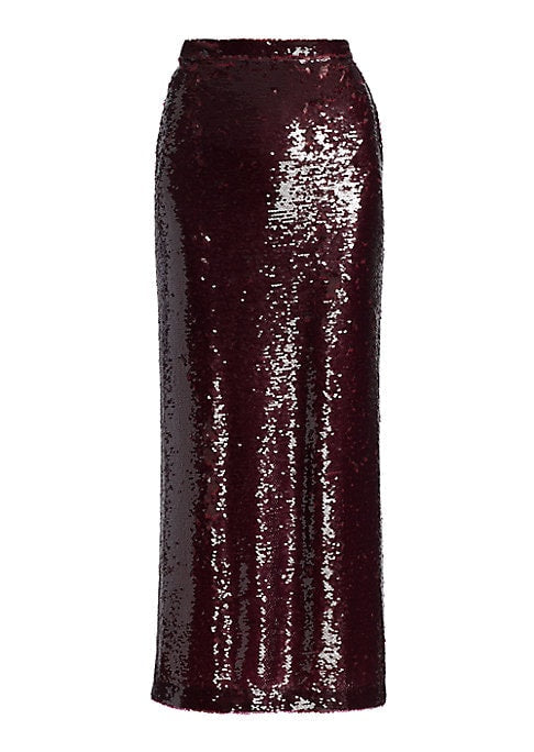 Sequined Midi Glam Skirt