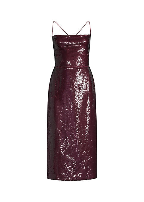 Glam Lace-Up Midi Dress