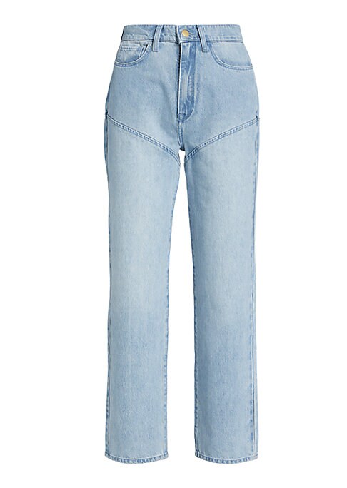 Chic High-Waisted Chaps Jeans