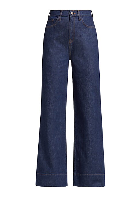 Chic Wide-Leg Denim Pants