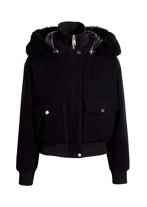 Luxurious Down Bomber Jacket