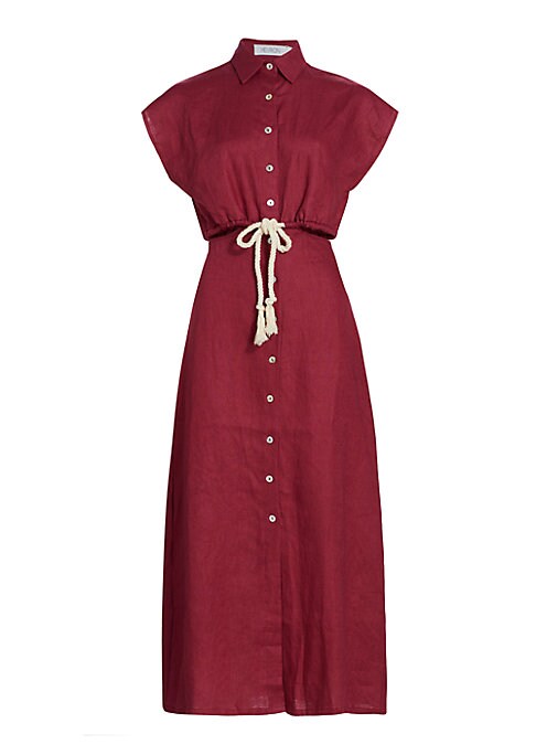 Linen Side Cut-Out Dress