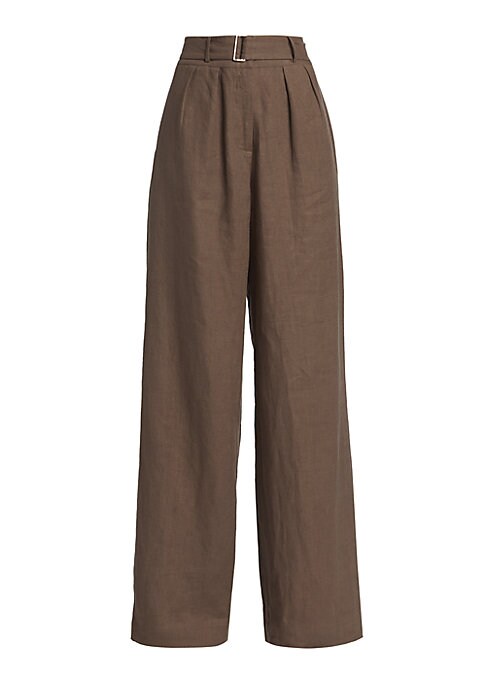 Chic Linen Pleat Pants
