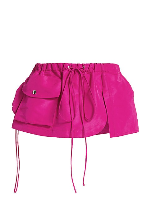 Draped Chic Mini Skirt