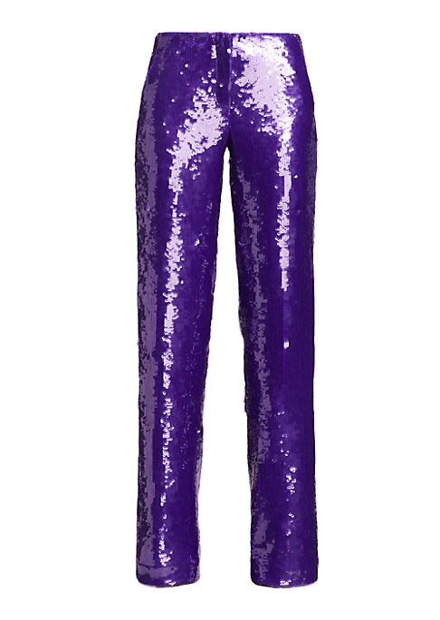 Sparkling Straight-Leg Trousers