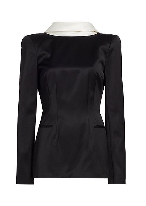 Notch Lapel Mini Dress