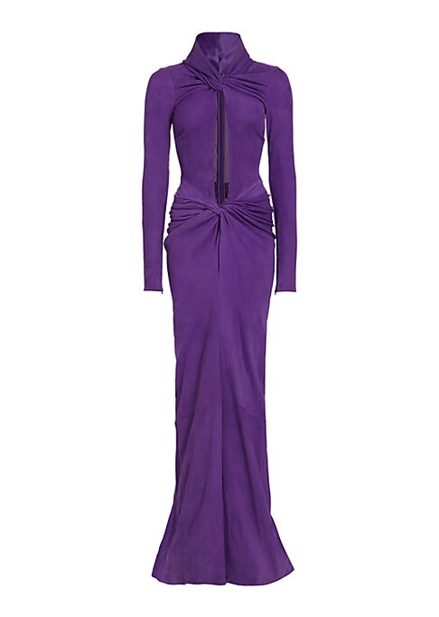 Twisted Suede Elegance